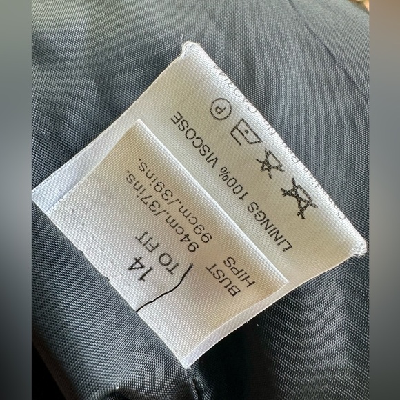 Jaeger Cropped Wool Crepe Black Women's Jacket, UK 14, US 10 - Picture 9 of 12